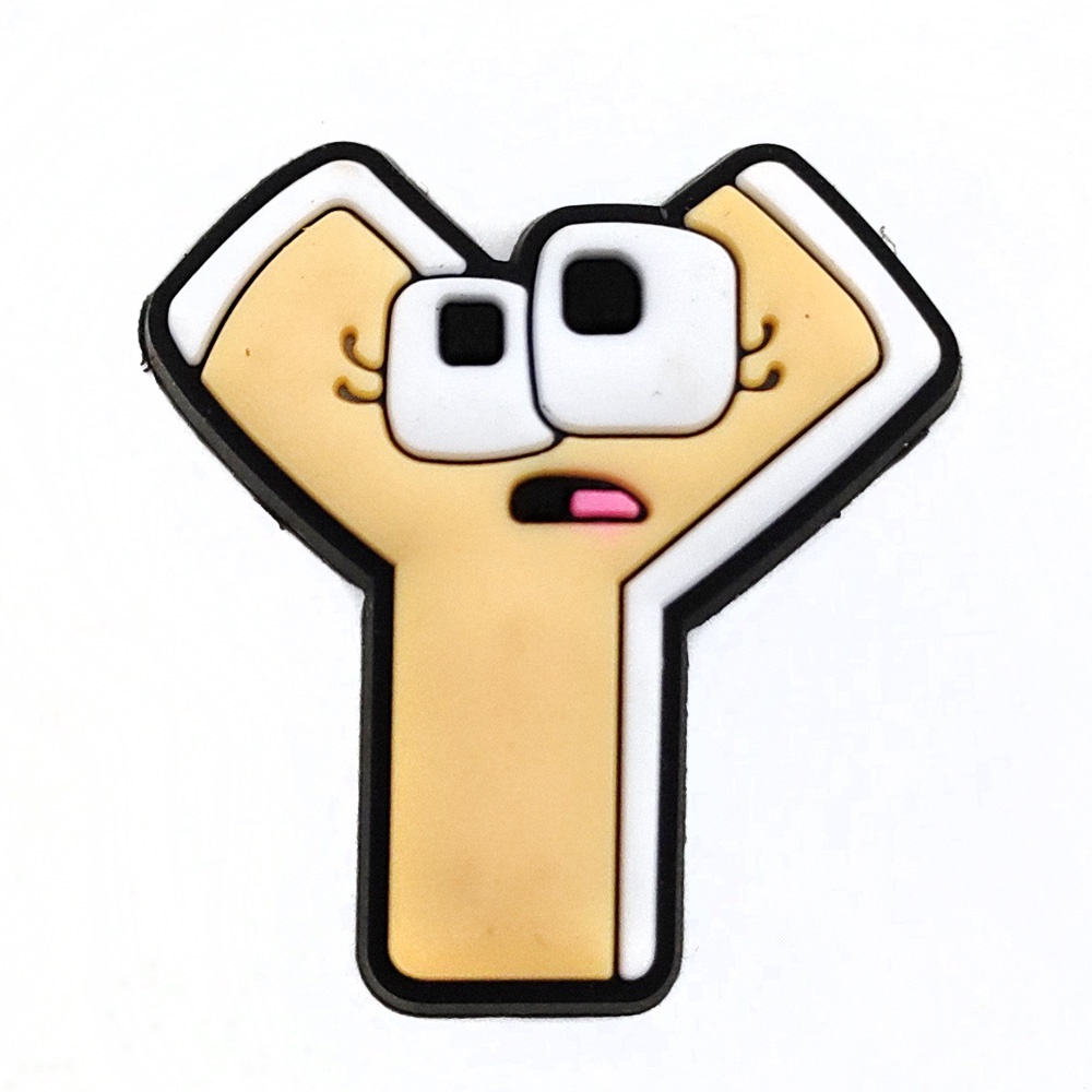 Bảng Chữ Cái Crocs Charms Hạt Cườm Nhựa PVC Dễ Thương Trang Trí Vòng Tay / Giày / Vòng Tay / Quà Sinh