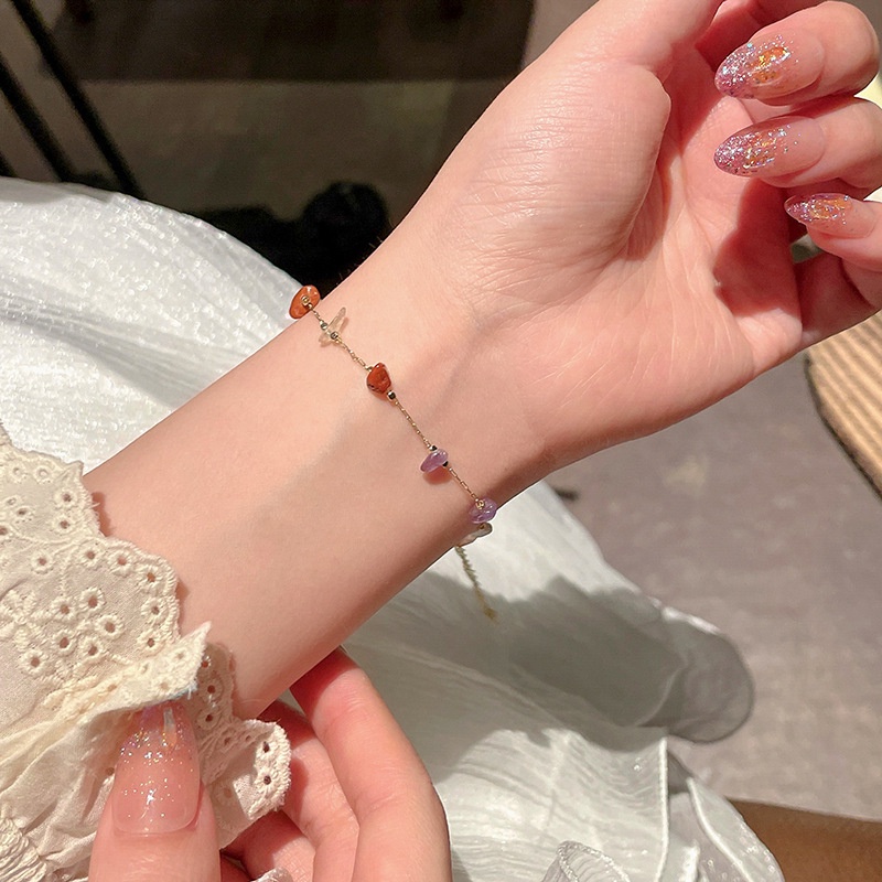 Vòng Cổ Choker Đính Đá Nhiều Màu Đơn Giản Thời Trang Mùa Hè Cho Nữ
