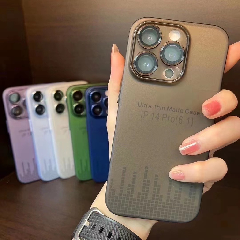 Mẫu Mới!!!! Ultra Ốp Điện Thoại Siêu Mỏng Bảo Vệ Ống Kính Máy Ảnh Cho iphone 14 13 12 11 Pro Max