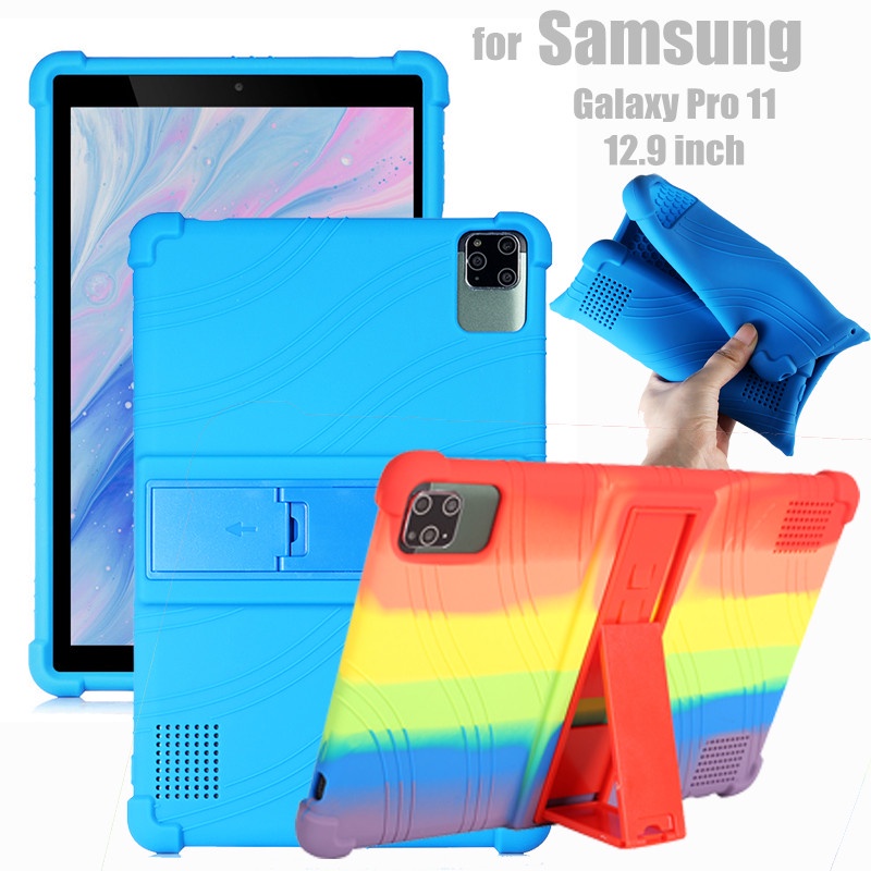 Ốp Bảo Vệ Máy Tính Bảng Bằng Silicon Mềm Chống Sốc Kèm Giá Đỡ Cho Samsung Galaxy Tab Pro 11 Pro11 12.9 Inch