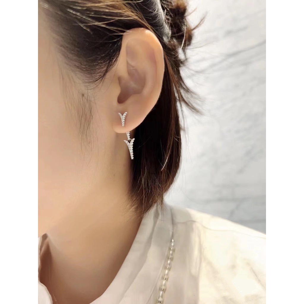 Khuyên Tai Kẹp Vành Tai Hình Đuôi Rồng Đính Đá Độc Đáo Thời Trang Cho Nữ