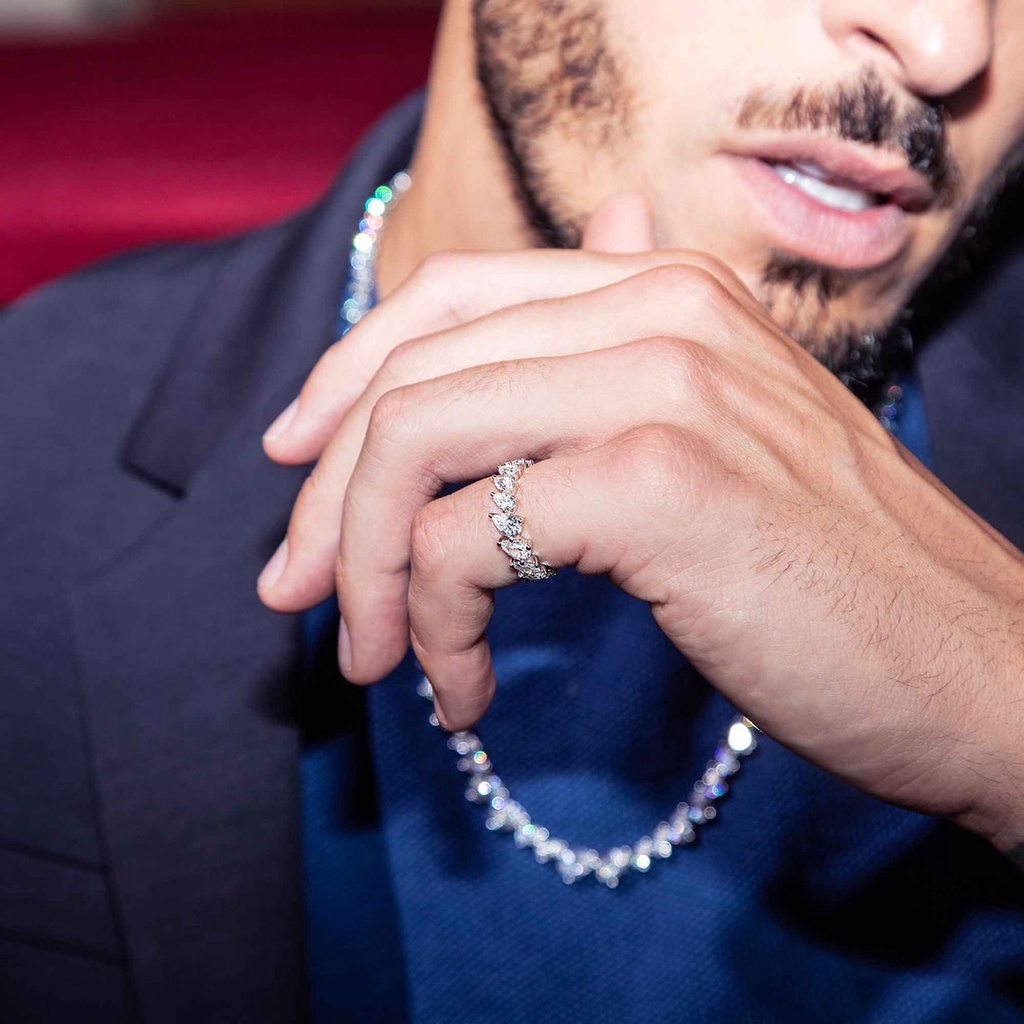 Nhẫn Hình Giọt Nước Monaco Phong Cách Mới Đơn Giản Cá Tính Dành Cho Nữ