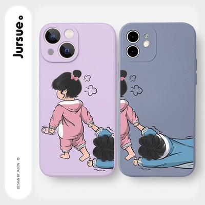 Ốp điện thoại JURSUE Y3007 kiểu cặp thích hợp cho iPhone 17 16 15 14 13 12 11 Pro Max SE 2020 X XR XS ip 8 7 Plus 