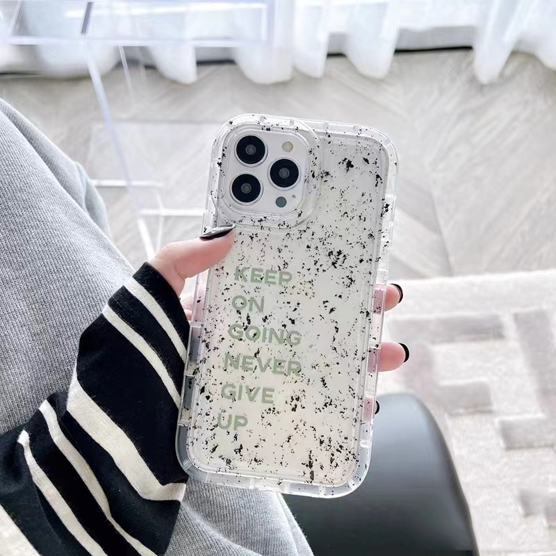 Ốp Điện Thoại TPU Silicon Mềm Trong Suốt Chống Sốc In Chữ Tiếng Anh Cho IPhone 14 13 12 11 Pro XS Max X XR 8 7 6S Plus
