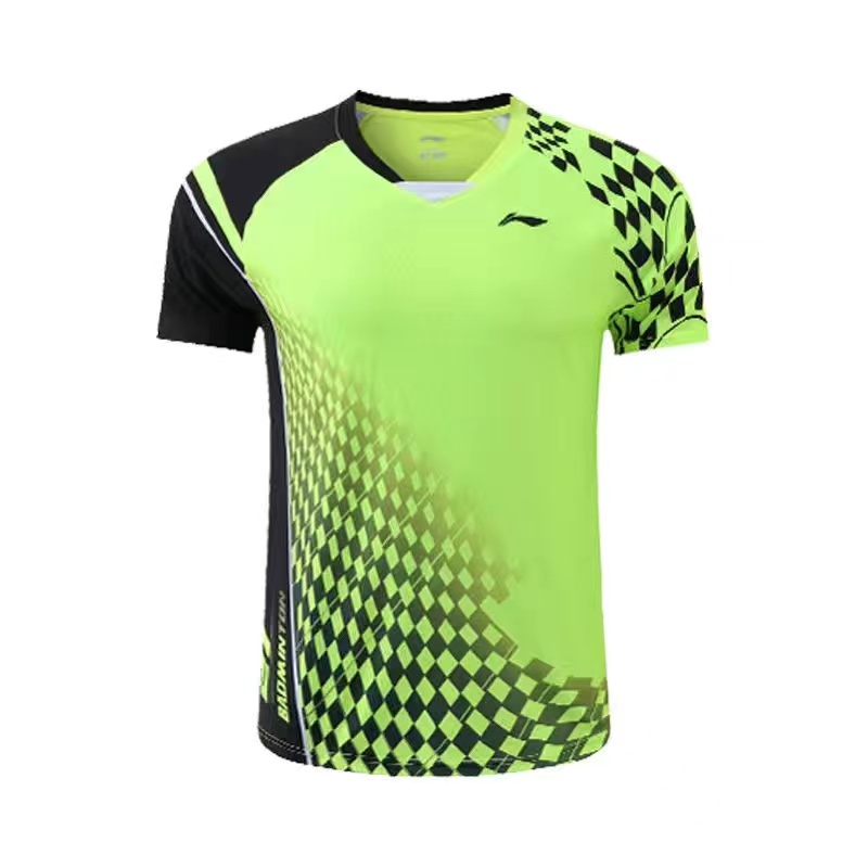 LI NING Áo Thun Thể Thao Cầu Lông Ngắn Tay Thoáng Khí Thời Trang 2023 3670