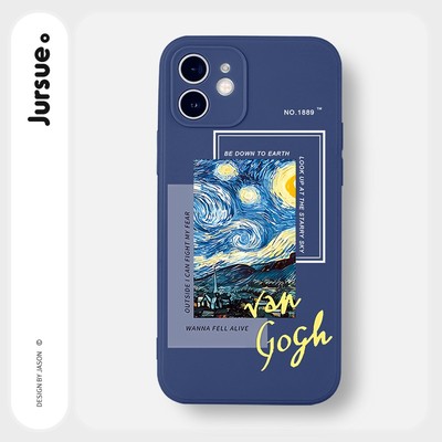Ốp lưng JURSUE mềm chống sốc hình độc lạ vintage Cho iPhone 14 13 12 11 Pro Max SE 2020 X XR XS 8 7 ip 6S 6 Plus Y3020