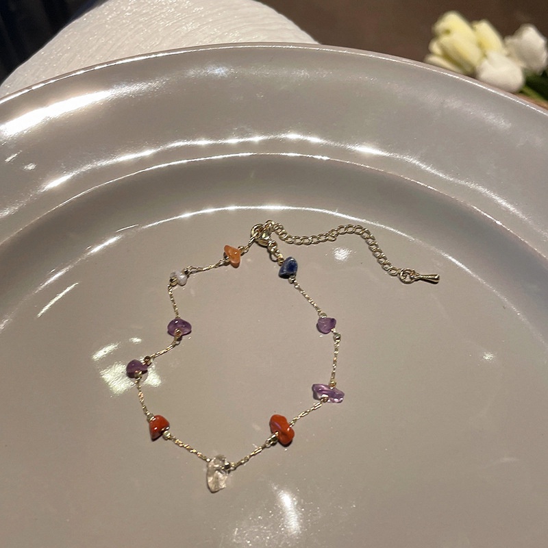 Vòng Cổ Choker Đính Đá Nhiều Màu Đơn Giản Thời Trang Mùa Hè Cho Nữ