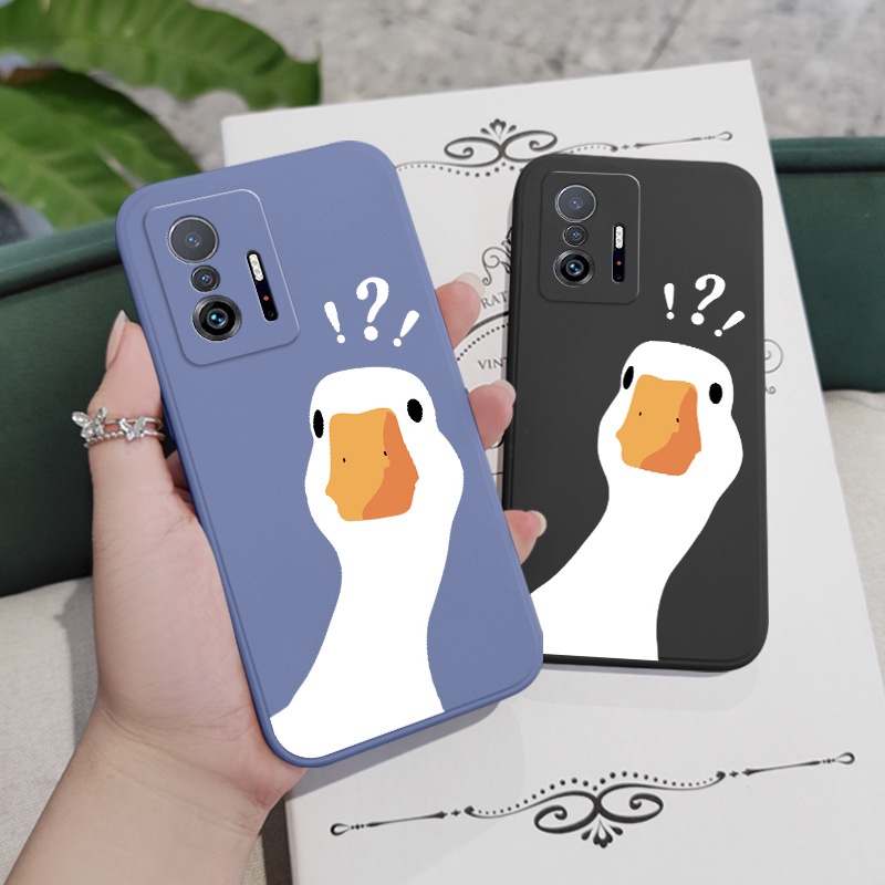 Ốp Điện Thoại Hình Vịt Dễ Thương Cho xiaomi mi 13t 12t 11t 10t pro lite mi 9t pro