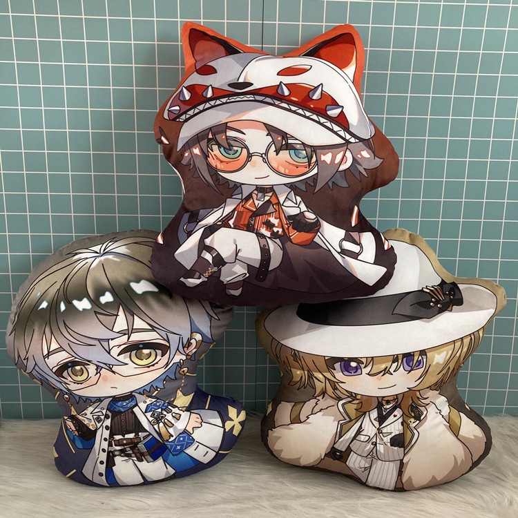 Vtuber Luxiem Plush Toy Móc Khóa Nhồi Bông Hình Nhân Vật Luca Kaneshiro Mysta Rias / Kuzuha / Vox Akuma / ShuYamino / Ike Eveland