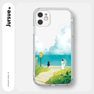 Ốp lưng JURSUE mềm chống sốc hình độc lạ dễ thương đẹp Cho iPhone 17 16 15 14 13 12 11 Pro Max SE 2020 X XR XS 8 7 ip 6S 6 Plus Y2979