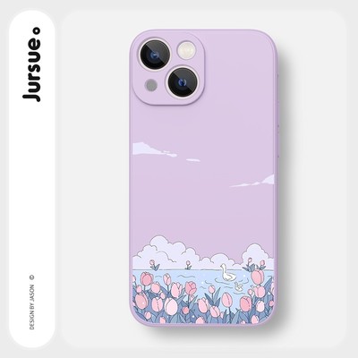 Ốp lưng JURSUE mềm chống sốc hình dễ thương đẹp độc lạ Cho iPhone 17 16 15 14 13 12 11 Pro Max SE 2020 X XR XS ip 8 7 Plus Y3010