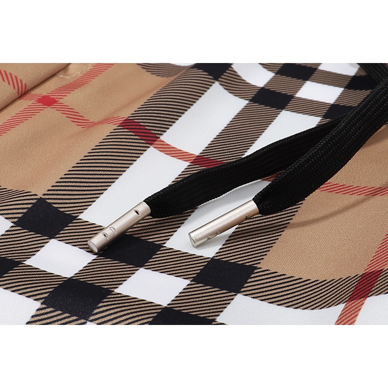 Burberry Quần Dài Dây Rút Vải Cotton In Họa Tiết Cổ Điển Thời Trang Cho Cặp Đôi