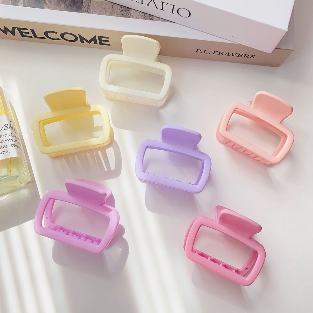 Kẹp Tóc Hình Vuông Thiết Kế Đơn Giản Thời Trang Cho Nữ