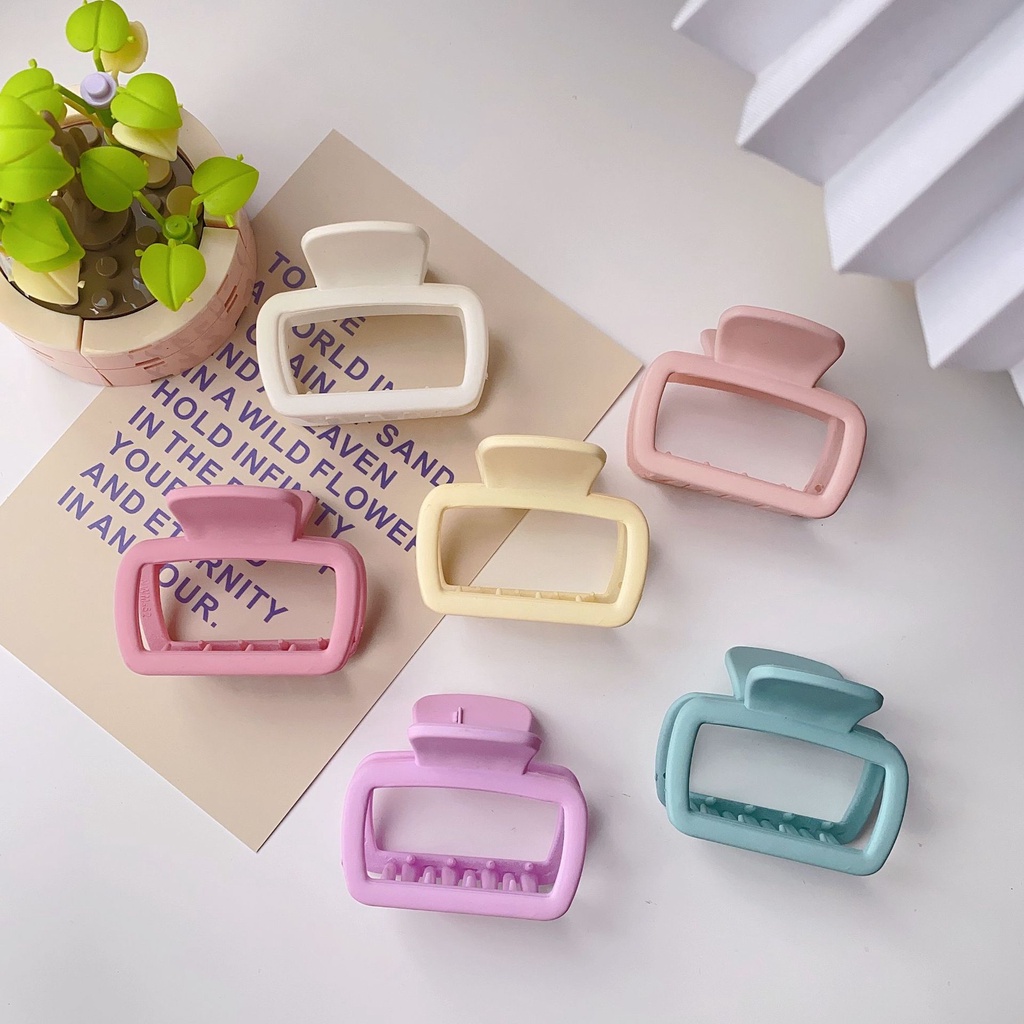 Kẹp Tóc Hình Vuông Thiết Kế Đơn Giản Thời Trang Cho Nữ