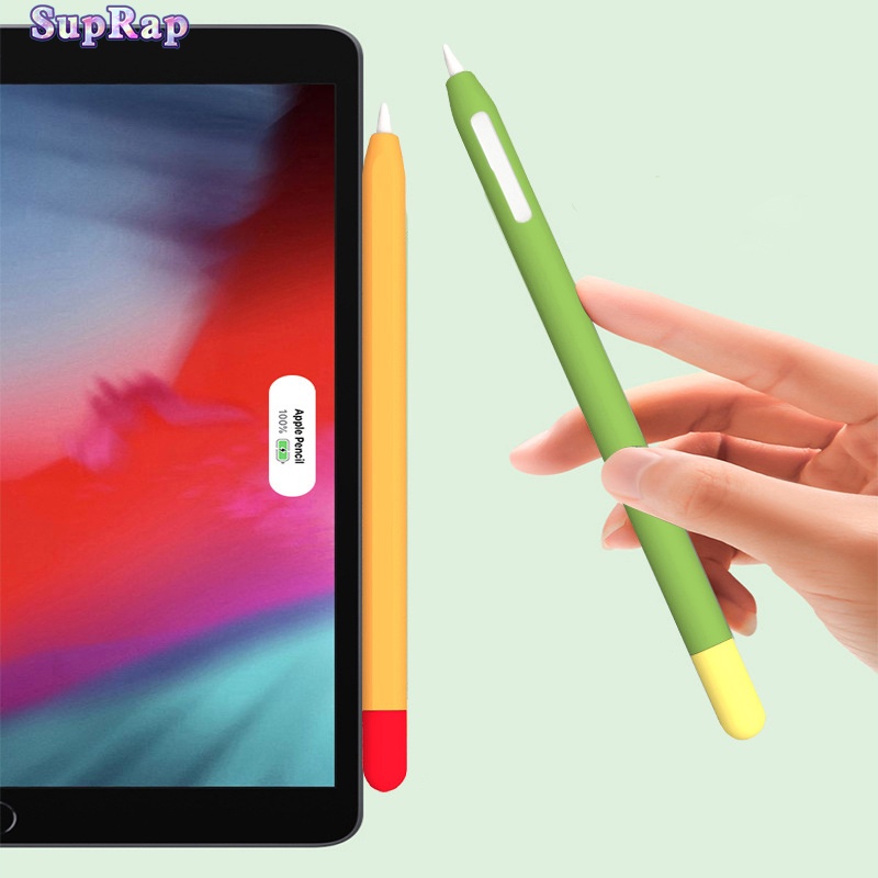 Ốp Máy Tính Bảng Silicon Mềm Siêu Mỏng Có Nút Bấm Lỗ Cho Apple Pencil 2nd Tablet Stylus