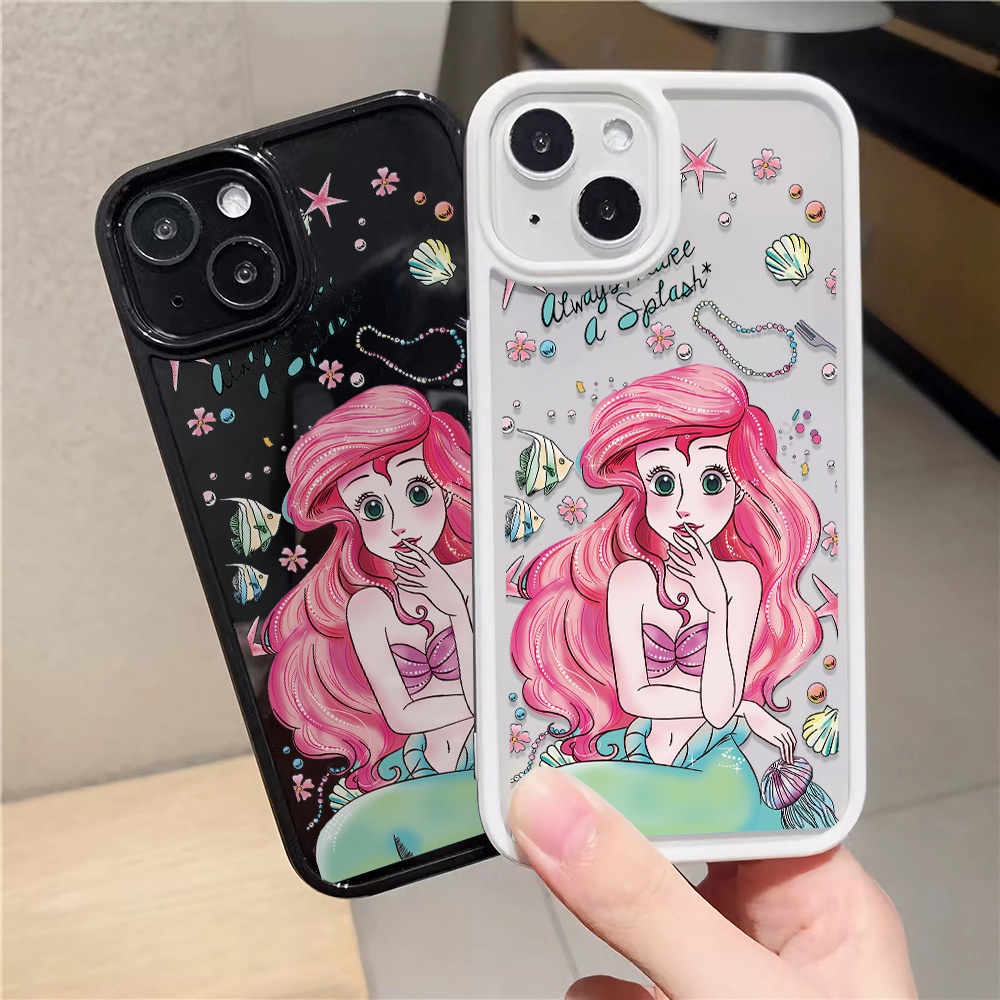 Ốp Điện Thoại Nhựa Acrylic Cứng Trong Suốt In Hình Công Chúa Đáng Yêu Cho iphone 14promax 11 13 12 7Plus 8 X XS Max