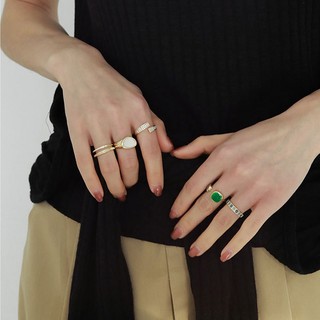 Nhẫn Hở Đính Đá Zircon Thời Trang Cho Nữ
