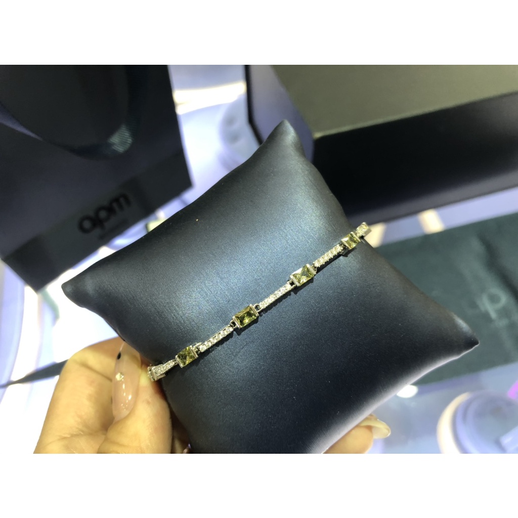 A & P.M Vòng Đeo Tay Monaco Micro-Inlaid Màu Xanh Lá Độc Đáo Phong Cách Mới Cho Nữ