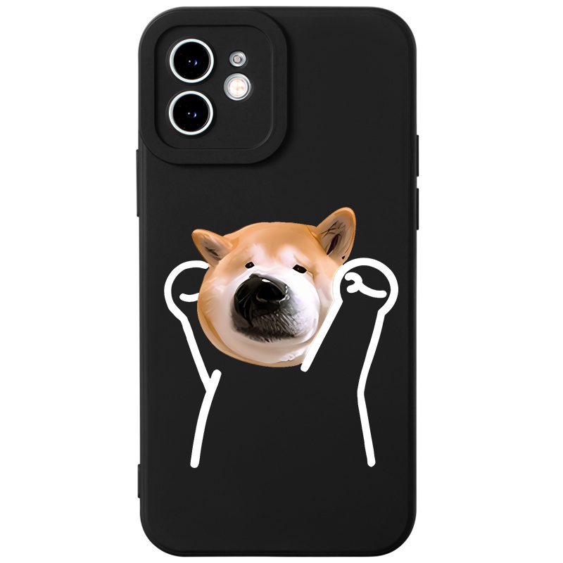 Ốp lưng GUMAN mềm chống bẩn thường cặp đôi dễ thương đẹp bựa hình mèo chó Cho iPhone 15 14 13 12 11 Pro Max SE 2020 X XR XS 8 7 ip 6S 6 Plus XYM1756