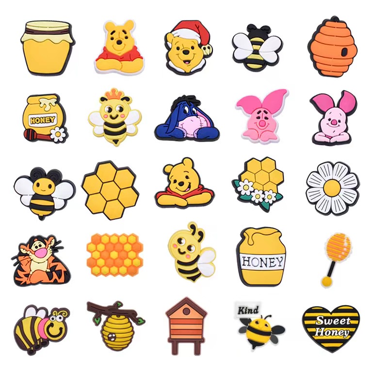 1 Chiếc Giày Hình Gấu Pooh Dễ Thương Dành Cho Trẻ Em