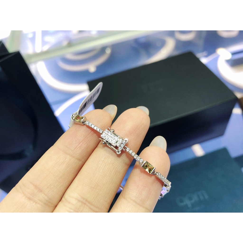 A & P.M Vòng Đeo Tay Monaco Micro-Inlaid Màu Xanh Lá Độc Đáo Phong Cách Mới Cho Nữ