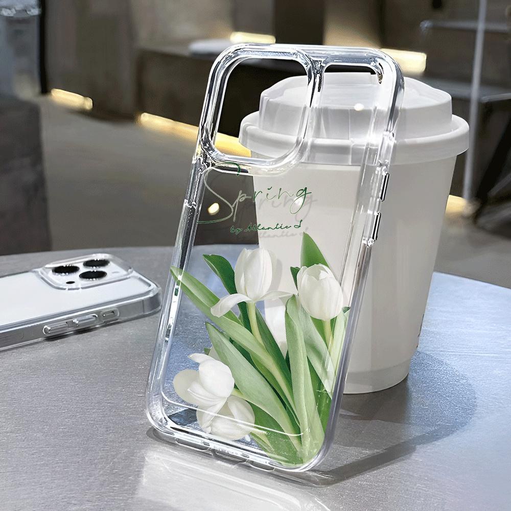 Ốp Điện Thoại Hình Hoa Tulip Cho Vivo y17s Y77 Y35 Y17 Y15 Y12 Y11 Y15c Y15A Y20 S Y33S Y21S Y31 2021 Y53s Y50 Y30 Y91 Y93 Y95 Y51 2020 V25e Pro Y15s Y91 Y75 Y5S