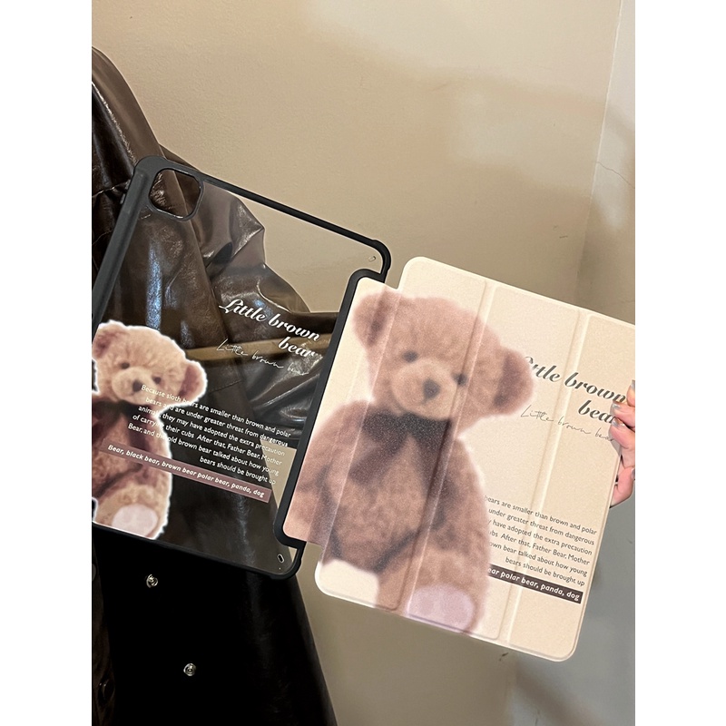 Ốp Máy Tính Bảng Có Giá Đỡ Hình Gấu Bông Cho iPad Pro 11 2021 2020 Air 4 Air 5 2022 Mini 6 2021 9th 8th 10.2 inch