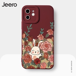 Ốp lưng JEERO chống bẩn ngộ nghĩnh độc lạ hoạt hình dễ thương đẹp mềm Cho iPhone 16 15 14 13 12 11 Pro Max SE 2020 X XR XS ip 8 7 Plus kute HFE2024