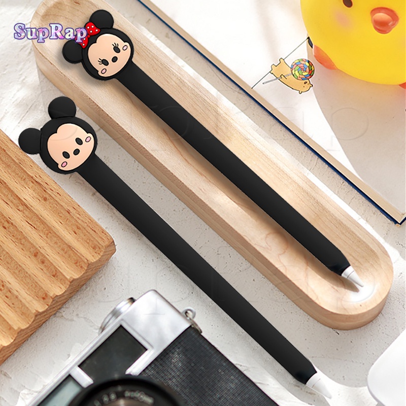 Nắp Đậy Bút Cảm Ứng Máy Tính Bảng Bằng Silicon Mềm Họa Tiết Hoạt Hình Dễ Thương Cho Apple Pencil 2 / 1 Gen