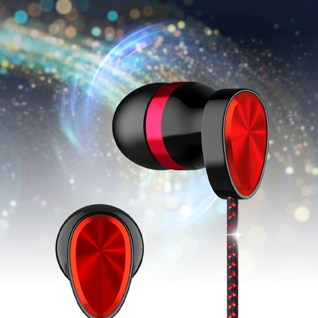 Tai Nghe Nhét Tai Jack 3.5mm Bass Trầm Thiết Kế Thể Thao Năng Động