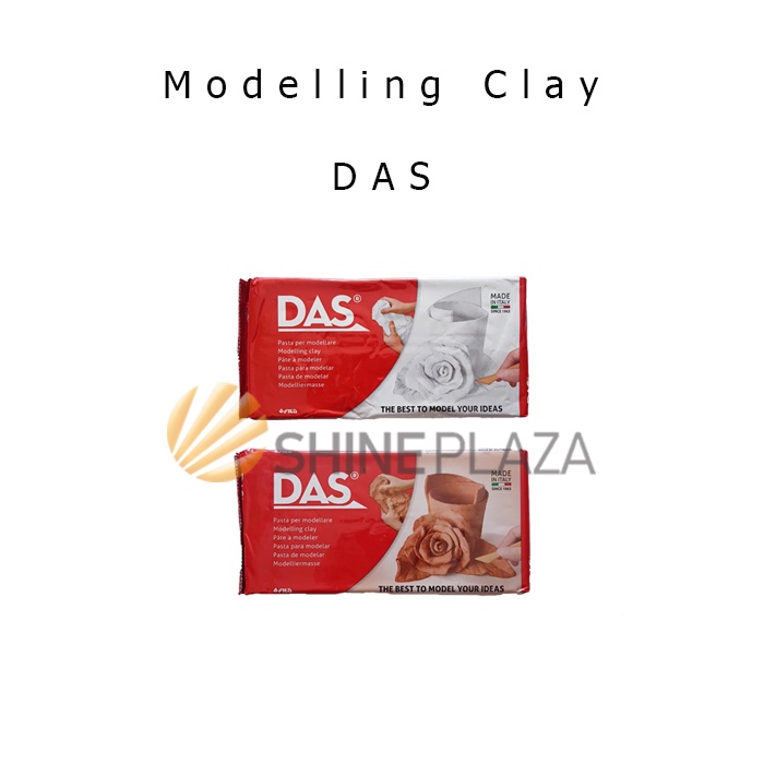 Das Modeling Air Drying Clay 500gr White Clay Terracotta Chocolate 500 gr