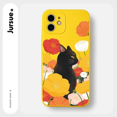Ốp lưng JURSUE mềm chống sốc hình dễ thương đẹp độc lạ Cho iPhone 15 14 13 12 11 Pro Max SE 2020 X XR XS 8 7 ip 6S 6 Plus Y3067