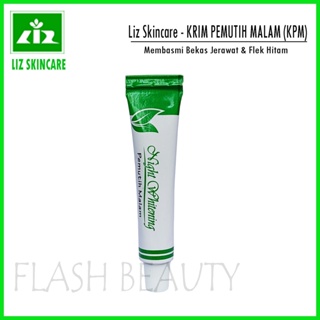 Image of Liz Skincare Krim Pemutih Malam (KPM) Original - Salep Flek Hitam Membandel & Jerawat - Night Whitening Cream