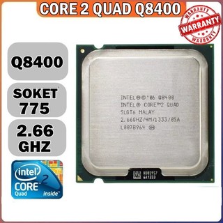 CPU Intel Core 2 Quad Q8400 GLA 775  (2.66GHz, 4MB L2 Cache, FSB 1333MHz, Socket 775) (Cũ)