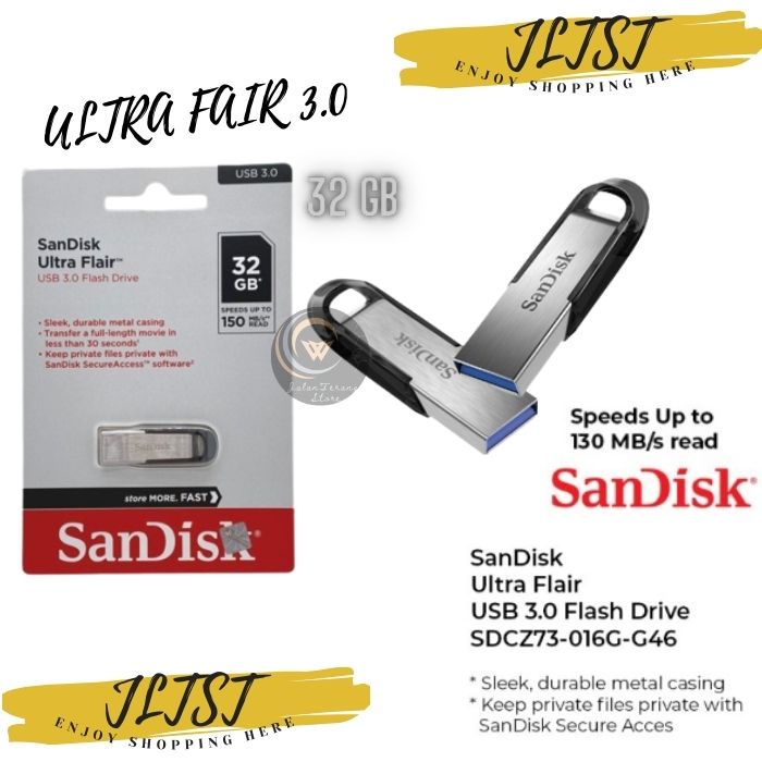 Đĩa Flash Sandisk Ultra Flair 32 GB Flashdisk 32GB Bảo hành chính hãng