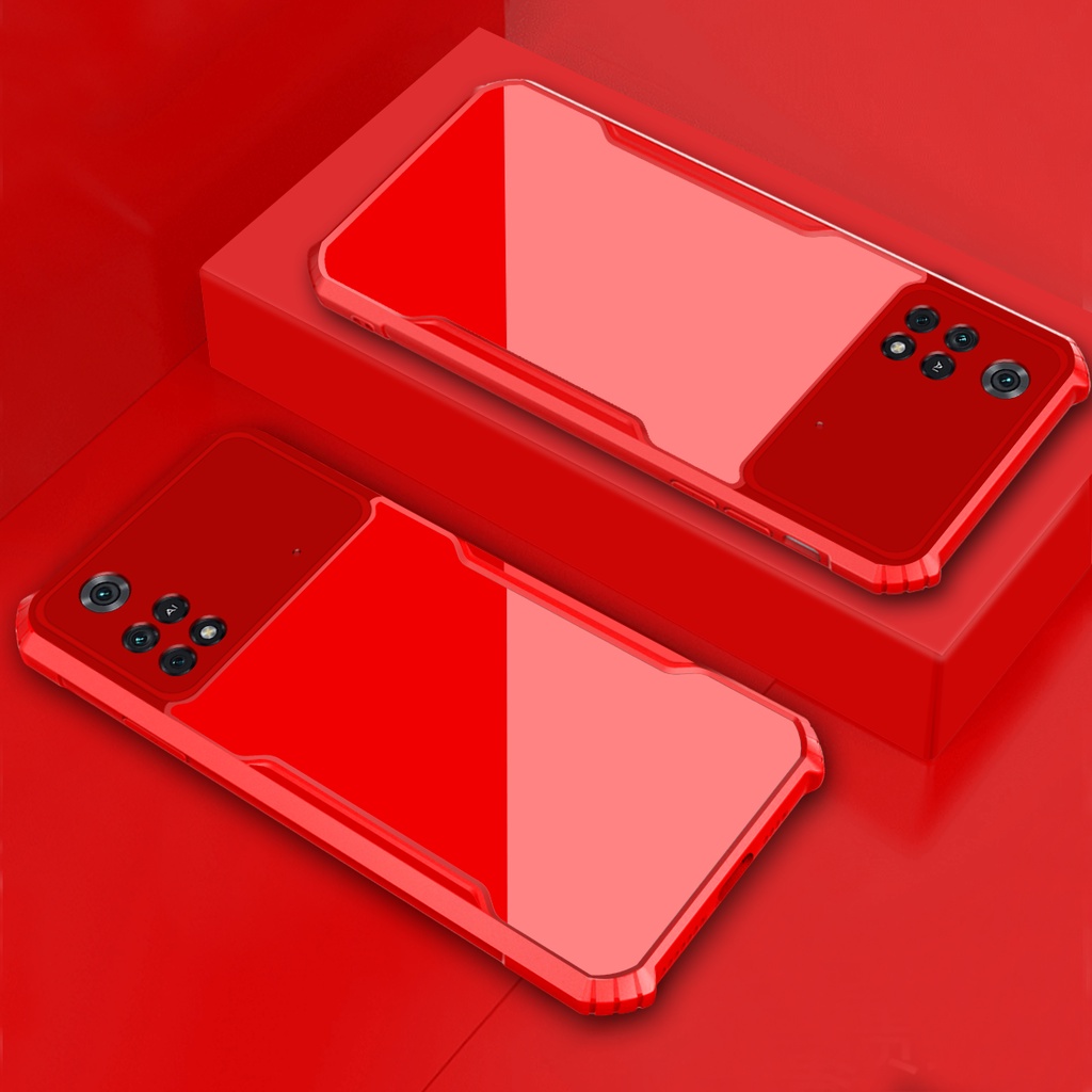Ốp Điện Thoại Acrylic Trong Suốt Có Túi Khí Chống Sốc Cho Redmi K50 Ultra Xiaomi POCO X4 M5 M4 M3 Pro 4G 5G F1 F3 F4 X4 GT