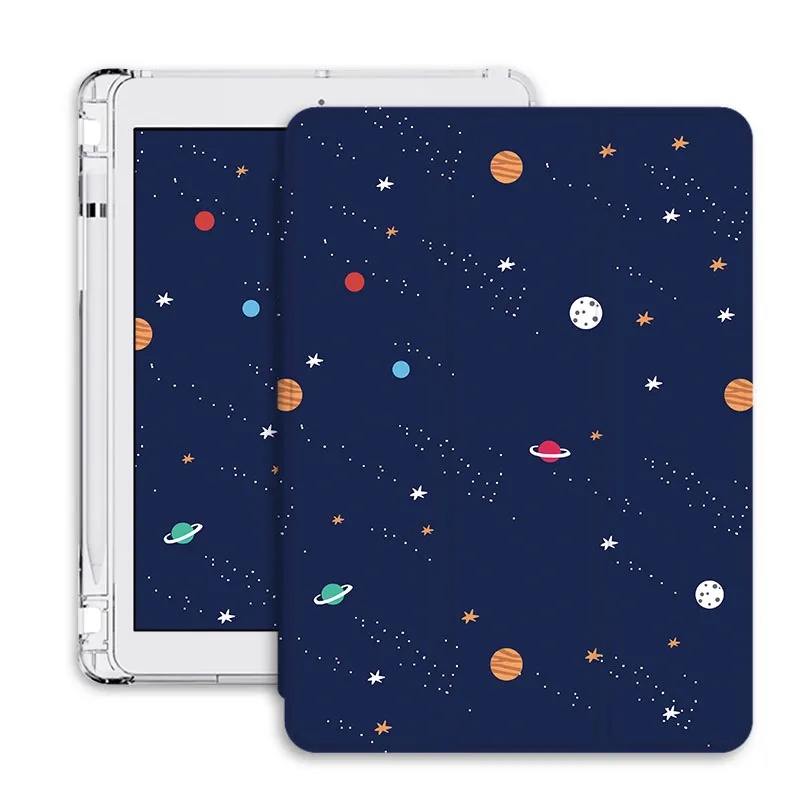 Ốp Máy Tính Bảng Mềm Hình Cá Voi Có Khe Đựng Bút Cho iPad Gen10 7 / 8 / 9 Air4 / Air5 Pro11 "2022 mini