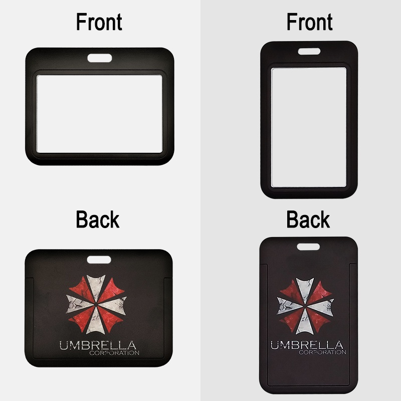 Resident-Evil Card Holder Neck Lanyard Vertical & Horizontal Styles ID Badge Card Protector For Phone Ring Keychain Sling
