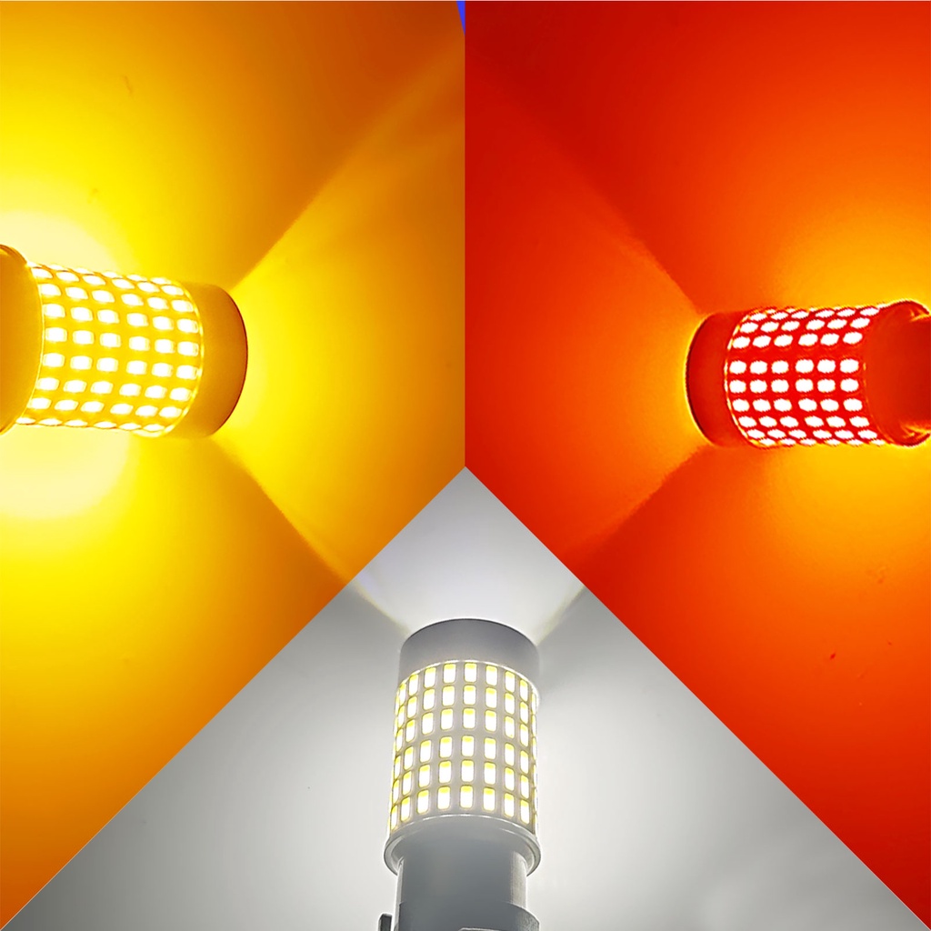 1PCS】144LED 1156/P21W/PY21W T20/7440/7443 1157/P21-5W Đèn Báo Rẽ Phanh Xe Ô Tô Bóng Đèn Lùi