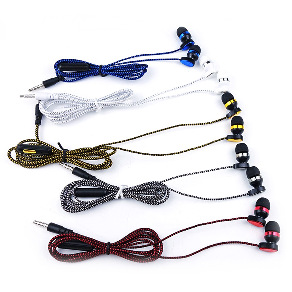 Tai Nghe Nhét Tai Jack 3.5mm Bass Trầm Thiết Kế Thể Thao Năng Động