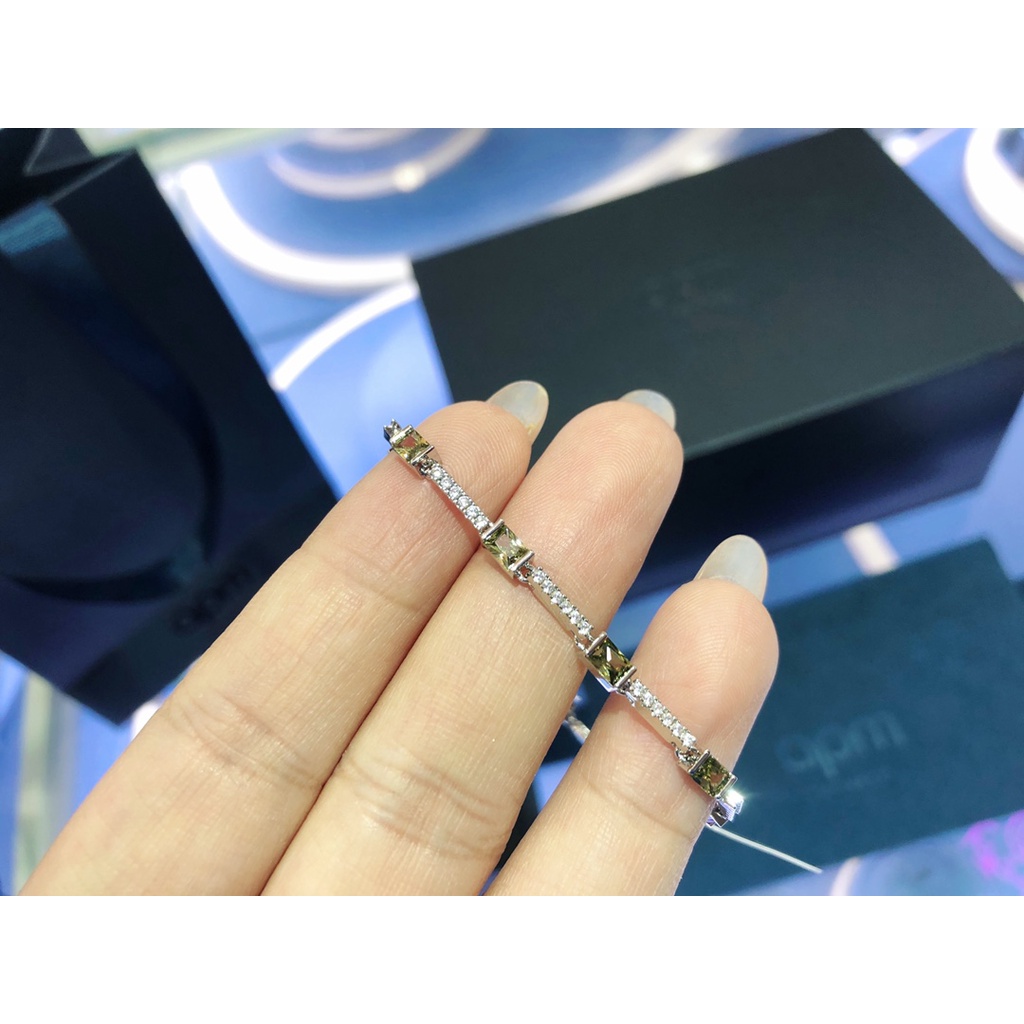 A & P.M Vòng Đeo Tay Monaco Micro-Inlaid Màu Xanh Lá Độc Đáo Phong Cách Mới Cho Nữ