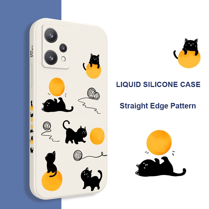 Điện Thoại Ốp Lưng Hình Con Mèo Cho oppo realme 10t 11 10 pro plus 4g