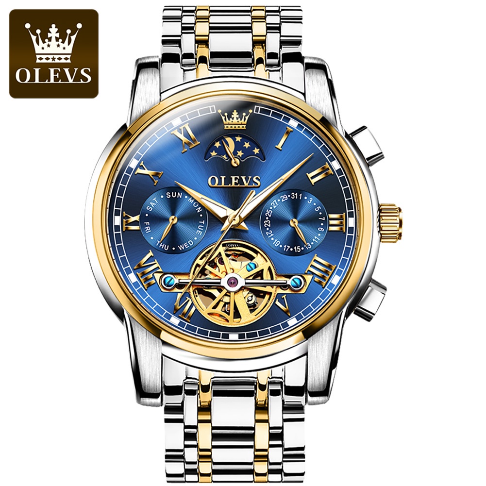 Men Hand Watch OLEVS 6617 Automatic Mechanical Montre Homme Watch Fashion Business  Relogio Masculino Wrist Mechanical W