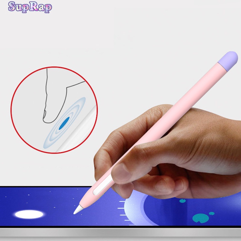 Ốp Máy Tính Bảng Silicon Mềm Siêu Mỏng Có Nút Bấm Lỗ Cho Apple Pencil 2nd Tablet Stylus
