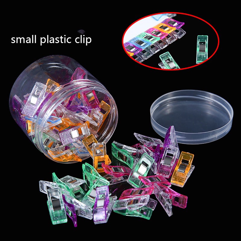 Kẹp Cố Định Vải May Vá Bằng Nhựa Màu Trắng Đỏ Phong Cách Mới