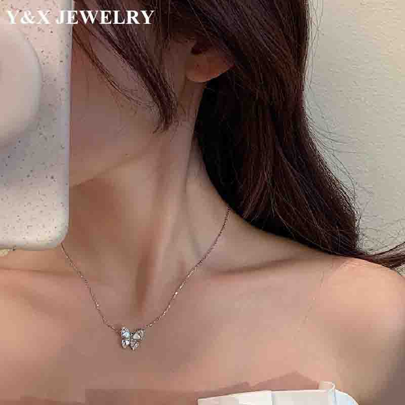 Vòng cổ MặT HìNh Bươm BướM ĐíNh Đá ThờI Trang