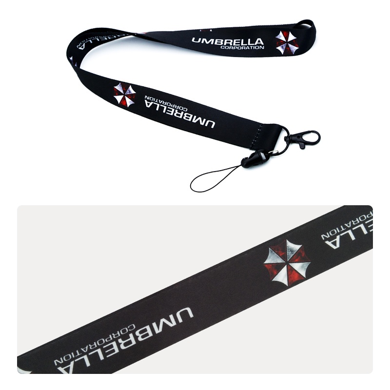 Resident-Evil Card Holder Neck Lanyard Vertical & Horizontal Styles ID Badge Card Protector For Phone Ring Keychain Sling