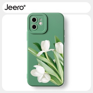 Ốp lưng JEERO mềm dễ thương đẹp độc lạ chống sốc Cho iPhone 14 13 12 11 Pro Max SE 2020 X XR XS 8 7 ip 6S 6 Plus kute HFF2665