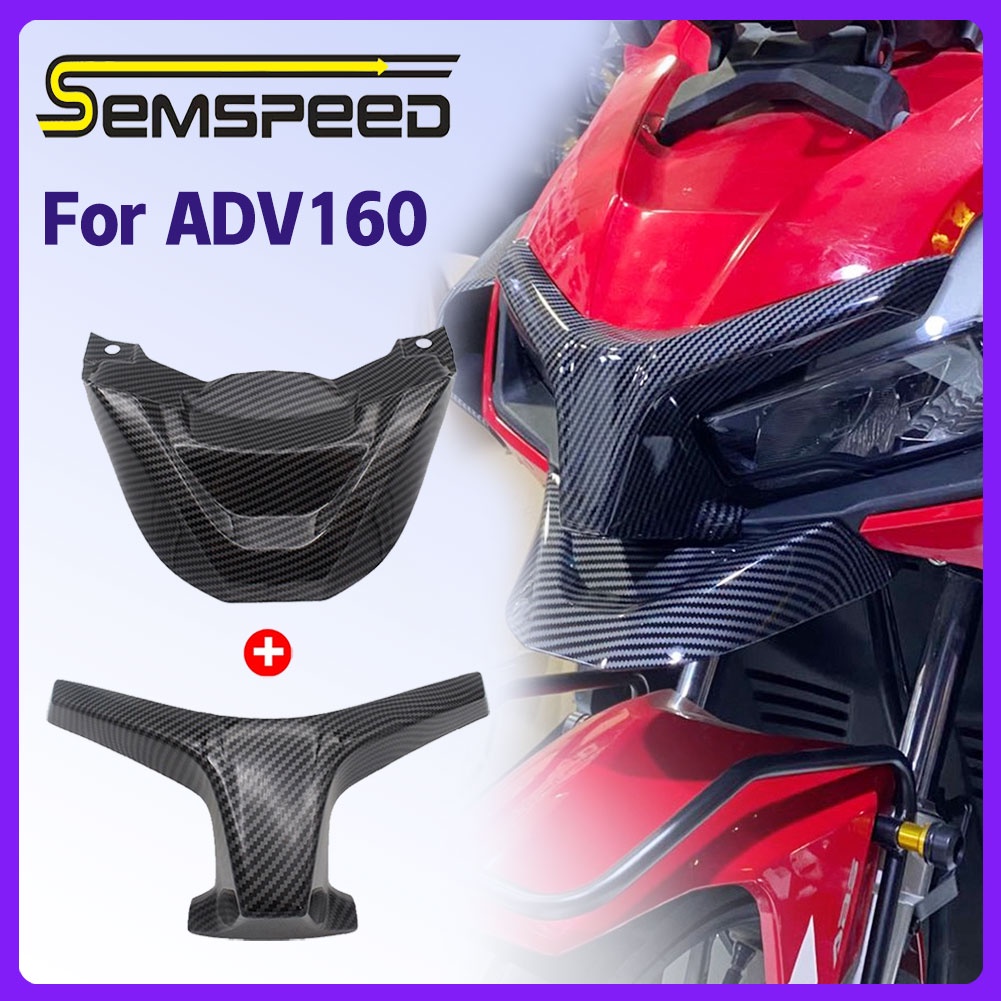 Ốp Bảo Vệ Mũi Trước / Sau Bằng Sợi Carbon Cho Xe Mô Tô Honda ADV 160 ADV160