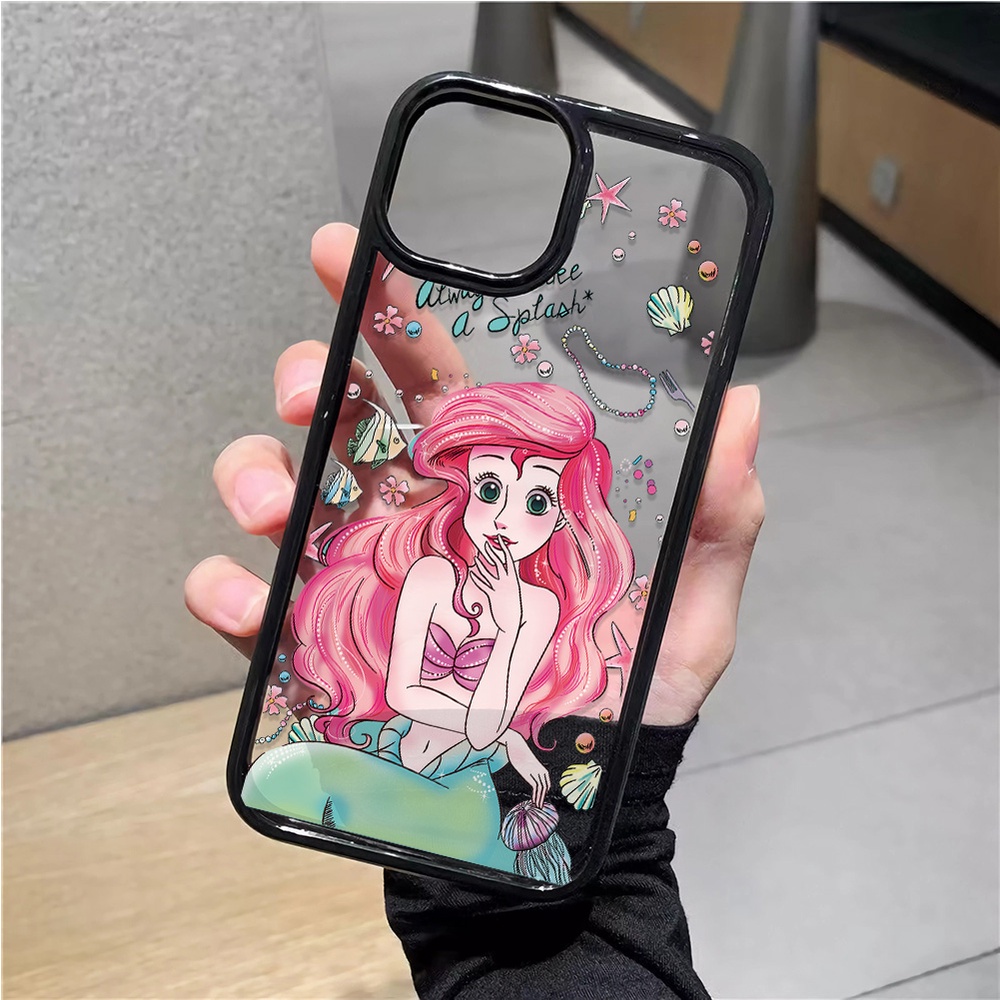 Ốp Điện Thoại Nhựa Acrylic Cứng Trong Suốt In Hình Công Chúa Đáng Yêu Cho iphone 14promax 11 13 12 7Plus 8 X XS Max